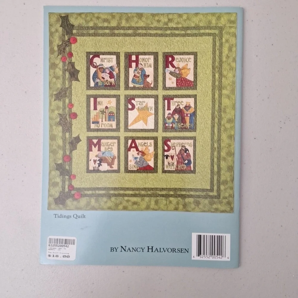 Tidings Quilt Pattern Book by Nancy Halvorsen of Art to Heart & A Melody Harvest